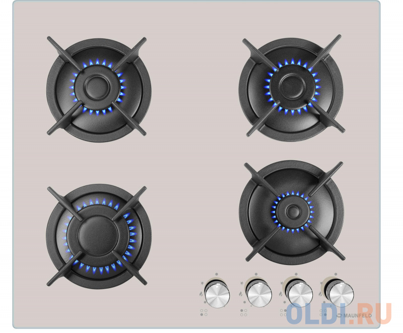 

Газовая варочная панель MAUNFELD/ Газовая варочная панель MAUNFELD EGHG.64.1CBG/G, Бежевый