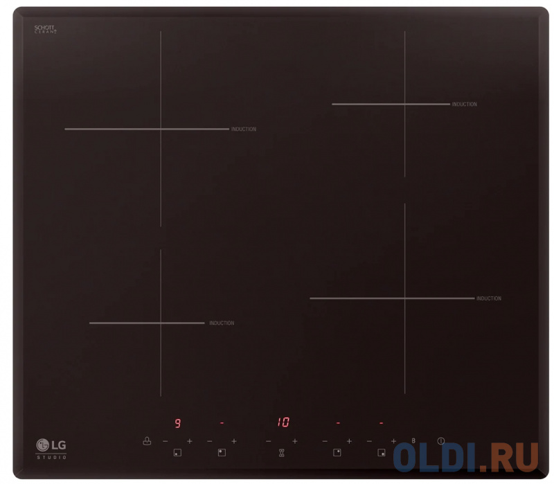 

Варочная панель индукционная LG HU641PH черный