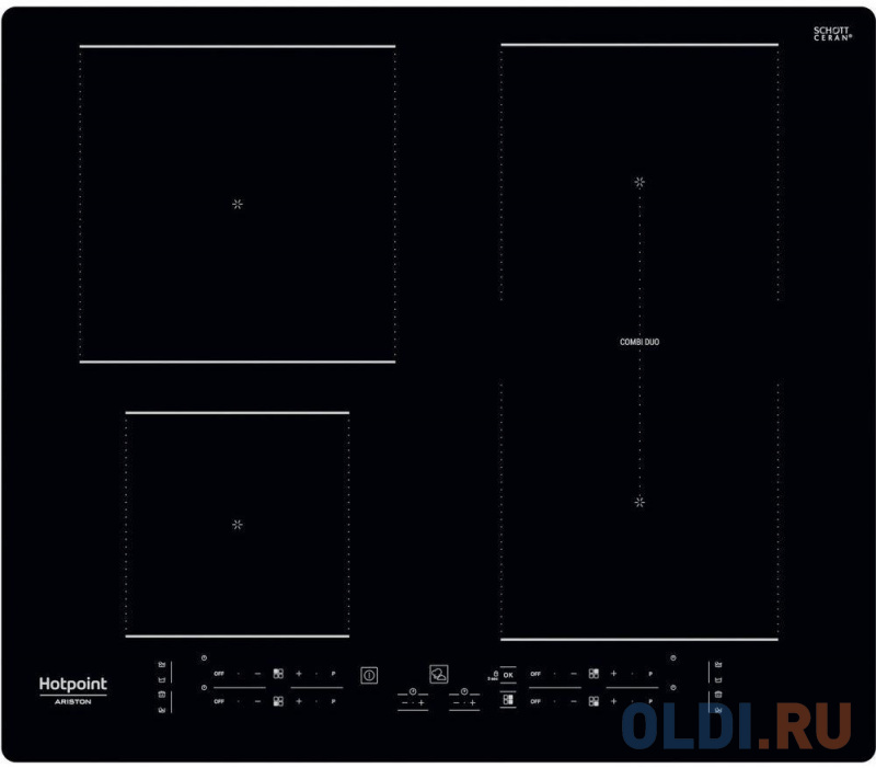 

Варочная панель индукционная Ariston HB 4860B NE черный