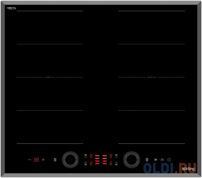 

Варочная панель индукционная Korting HIB 68700 B Quadro черный