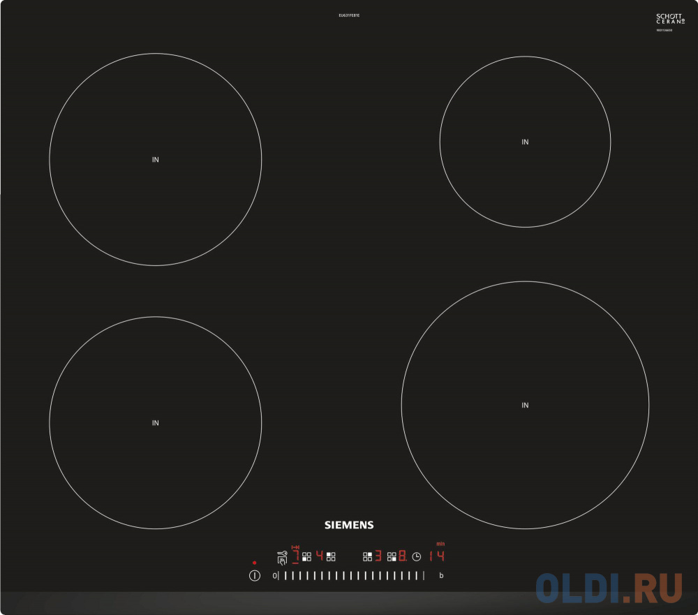 Варочная панель индукционная Siemens EU631FEB1E черный