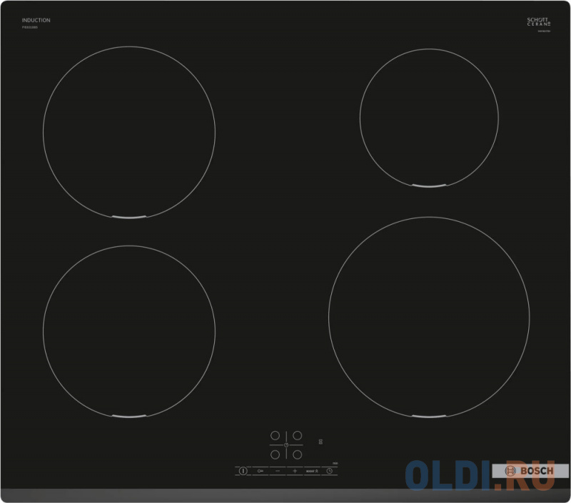 

Варочная панель индукционная Bosch PIE631BB5E черный