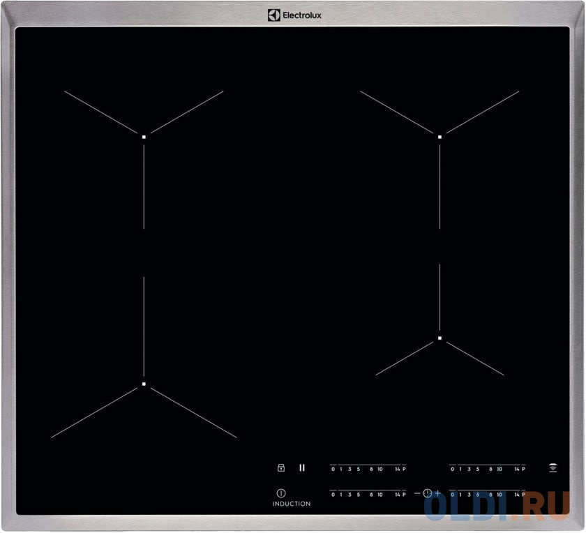 Варочная панель индукционная Electrolux EIT60443X черный