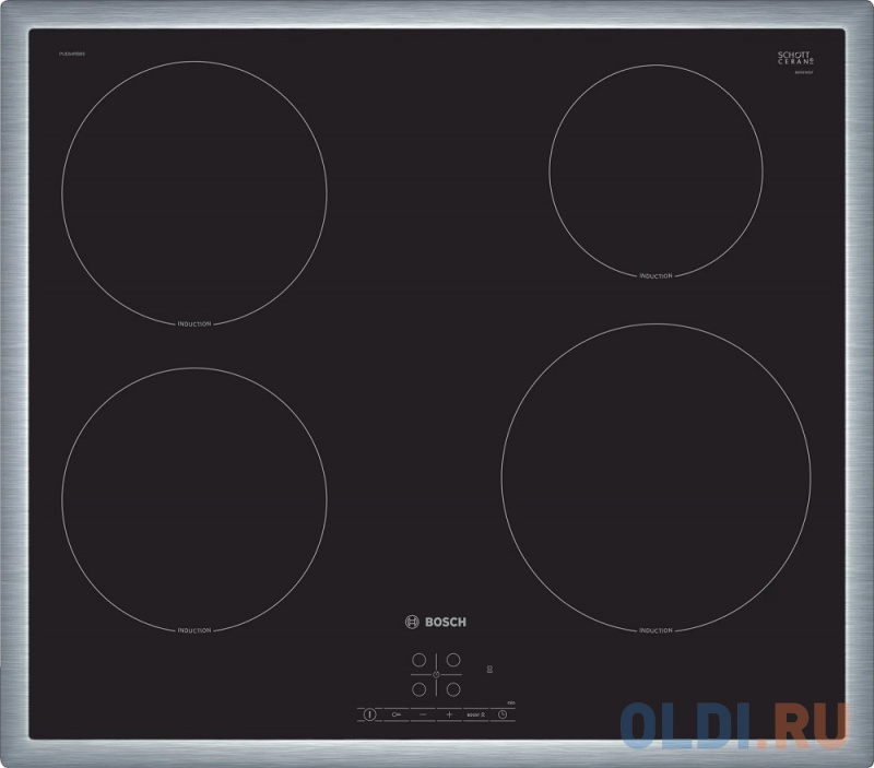 

Варочная панель индукционная Bosch PUE64RBB5E черный