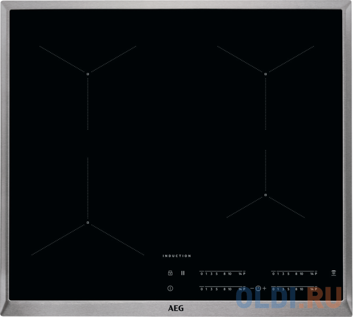 Варочная панель индукционная AEG IKB64431XB черный варочная панель индукционная bosch pvs611bb6e