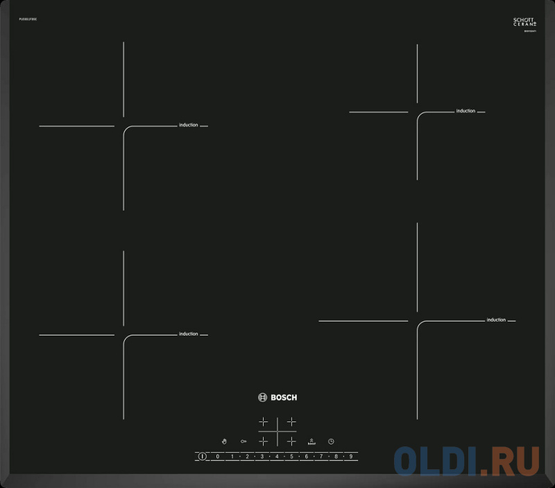 

Варочная панель индукционная Bosch PUE651FB5E черный