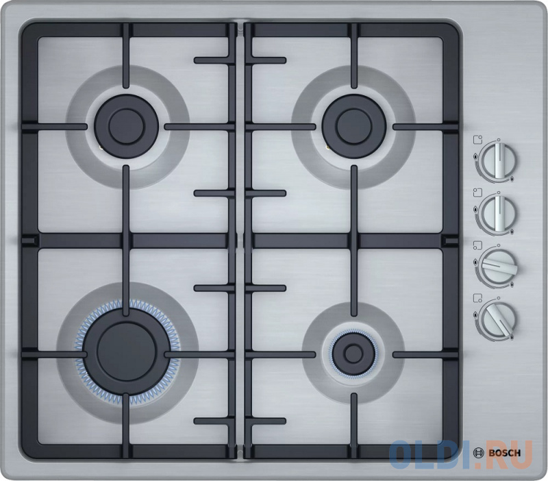 

Варочная панель газовая Bosch PBP6C5B93R нержавеющая сталь