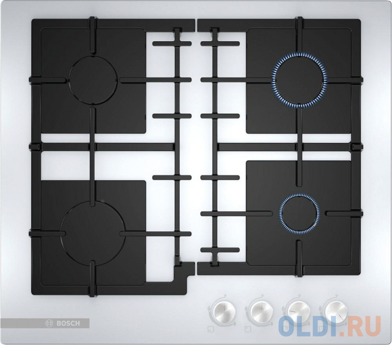 

Варочная панель газовая Bosch PNP6B2O93R белый