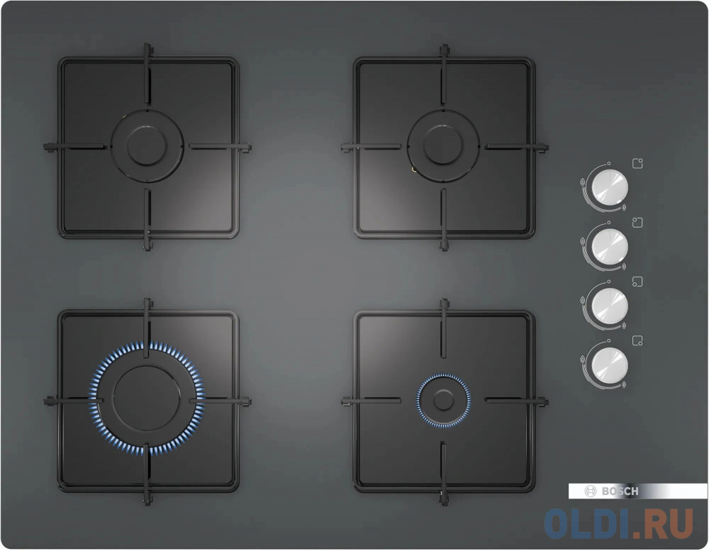 Газовая варочная поверхность Bosch POP7C9O12O антрацит