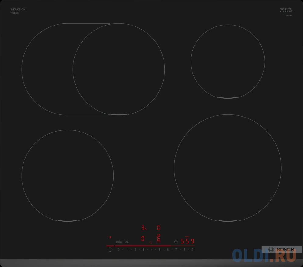 

Варочная панель индукционная Bosch PIF631HB1E черный