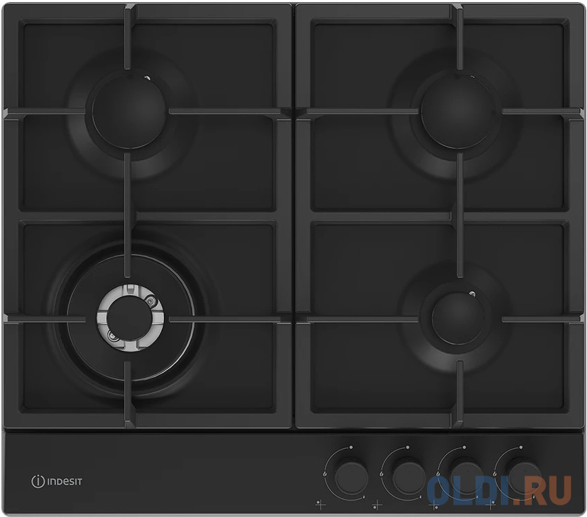 Варочная панель газовая Indesit THPM 642 WS/BL/I черный - THPM 642 WS/BL/I
