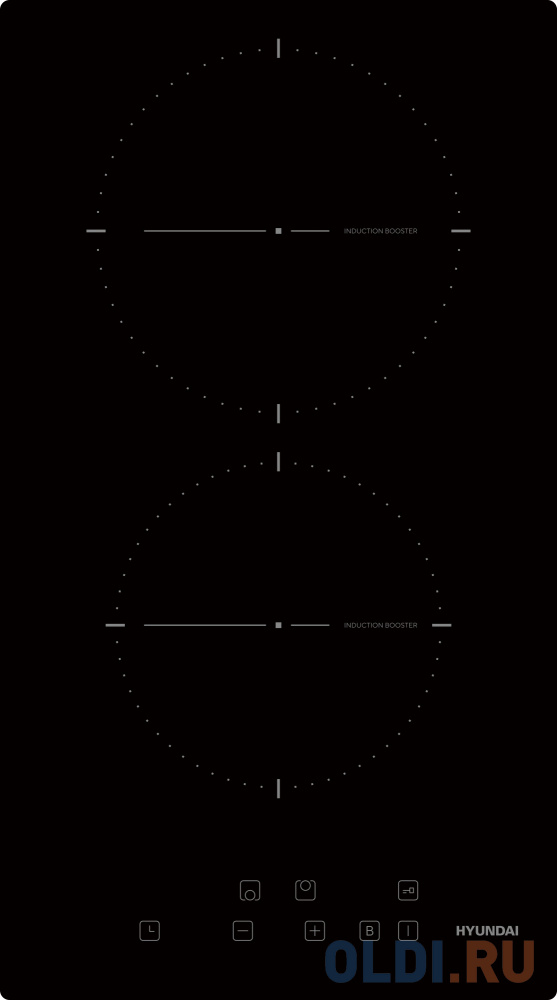 

Индукционная варочная поверхность Hyundai HHI 3710 BG черный