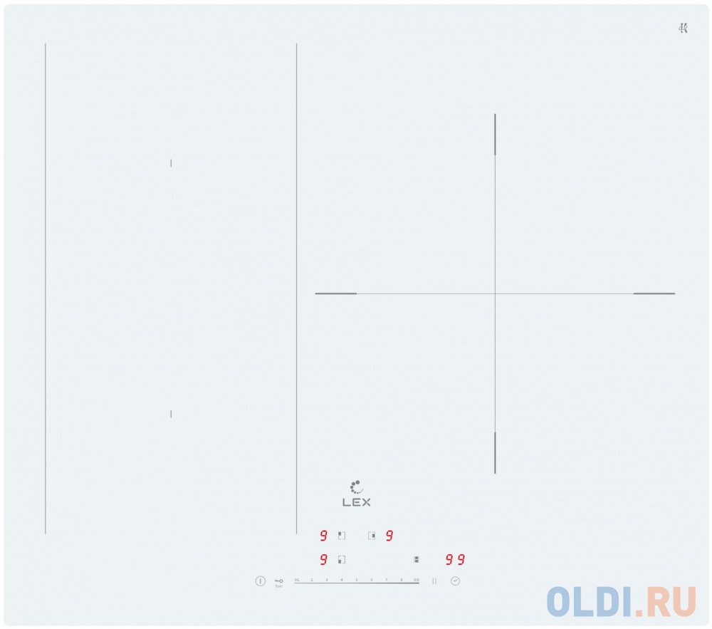 

Индукционная варочная поверхность Lex EVI 631A WH белый