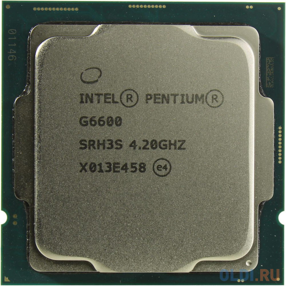 Процессор Intel Original Pentium Gold G6600 Soc-1200 (CM8070104291510S RH3S) (4.2GHz/Intel UHD Graphics 630) OEM - фото 1