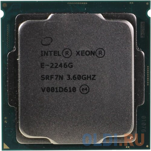 

Xeon E-2246G 6 Cores, 12 Threads, 3.6/4.8GHz, 12M, DDR4-2666, Graphics, 80W