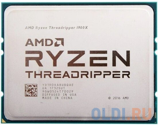 

Процессор CPU AMD Ryzen Threadripper 1900X OEM <YD190XA8U8QAE> (TR4, 3.8GHz up to 4.0GHz/8x512Kb+16Mb, 8C/16T, Summit Ridge, 14nm, 180W, unlocke