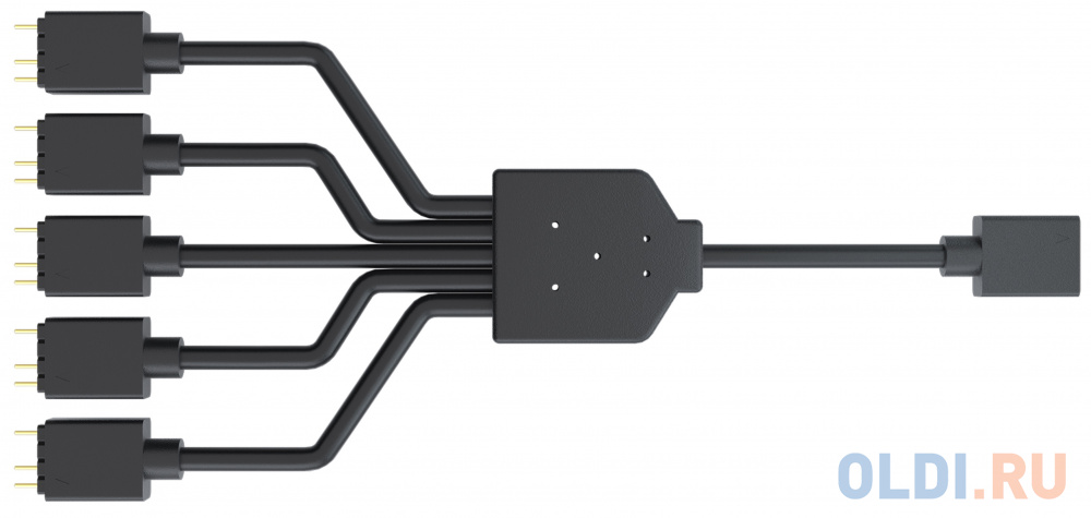 Cooler Master Addressable RGB 1-to-5 Splitter Cable cooler master addressable rgb 1 to 3 splitter cable