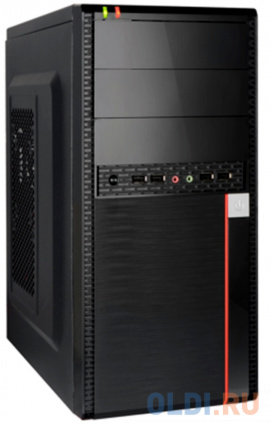  Exegate EX284037RUS  Minitower BA-204U Black, mATX, &lt;AA400, 80mm&gt;, 2*USB+2*USB3.0, Audio  -