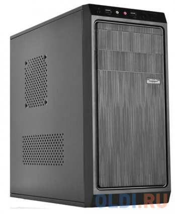 Exegate EX283729RUS  Miditower XP-401 Black, ATX, &lt; &gt;, 2*USB, Audio  