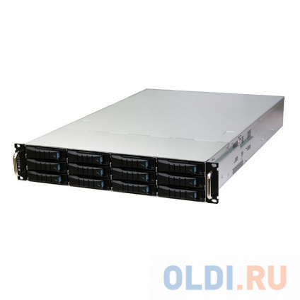  RSC-2ET_XE1-2ET00-19 2U, 12xSATA/SAS HS 3,5/2,5 universal bay + 2x2,5 7mm rear HS bay, up to 12 (W) x 13 (D) E-ATX, modified 1x12G 12-port passive BP with 4xNVMe (U.2) support, 3x 80x38mm fan (middle), 800W 1+1 redundant 80+ Platinum, 28 slide rail, w  