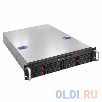  Exegate EX281289RUS   ExeGate Pro 2U550-HS08 &lt;RM 19&quot;,  2U,  550,  1U-500ADS, 8xHotSwap, USB&gt;  