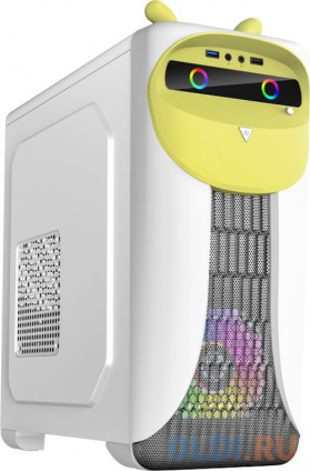  GameMax  Cute OWL W-Y   (Midi Tower, ATX, -, 1*USB3.0 + 2*USB2.0, 2*120)  