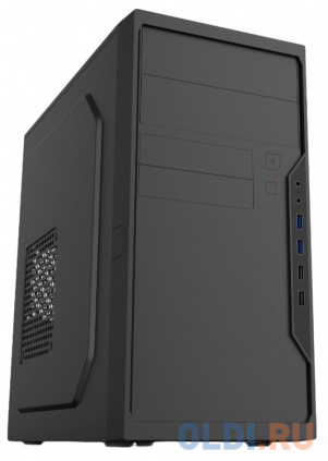      450./ Case Foxline FL-733R-FZ450R-U32H-NRPmATX case, black, w/PSU 450W 12cm, w/2xUSB2.0, w/2xUSB3.0, w/P-lock, w/E-lock support, w/rear LED lighting button,w/top handle, w/pwr cord, w/o FAN   