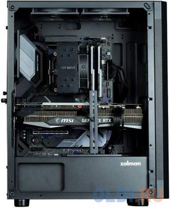   MidiTower Zalman I4 black (ATX, MESH, 2x3.5&quot;, 2x2.5&quot;, 1xUSB2.0, 2xUSB3.0, 6x120mm) (Zalman I4)  