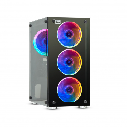   Minitower ExeGate Mistery X2-NPX450 (mATX,  450NPX  . 12 , 2*USB+1*USB3.0, , , 4 . 12  RGB ,   -  )  -