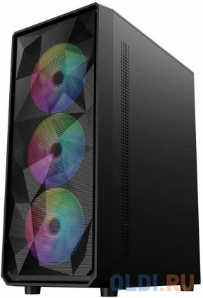  1STPLAYER FD3 Black / ATX / 4x120mm LED fans inc. / FD3-BK-4F1  