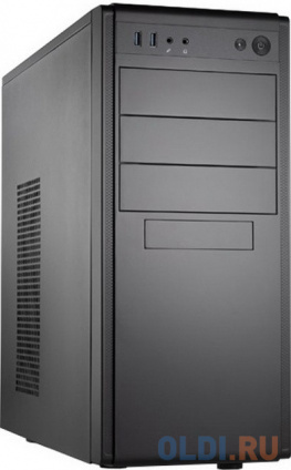  Case Foxline FL-886-FL500S-U32 ATX case, black, w/PSU 500W 12cm, w/2xUSB3.0, w/ pwr cord, w/o FAN  