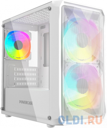  Powercase Mistral Micro A3B ARGB, Tempered Glass, 2x 140mm ARGB PWM+1x 120mm ARGB PWM, , mATX (CMMAW-A3)   