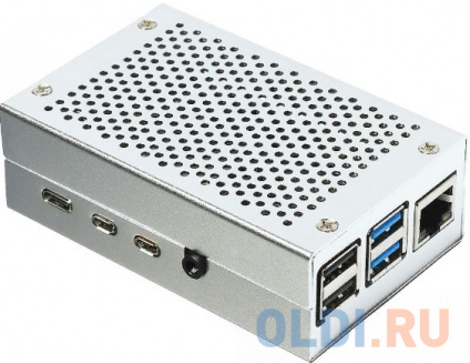  RA507  ACD Silver Fine Heat Dispersion Aluminium Alloy Case for Raspberry Pi 4B  -