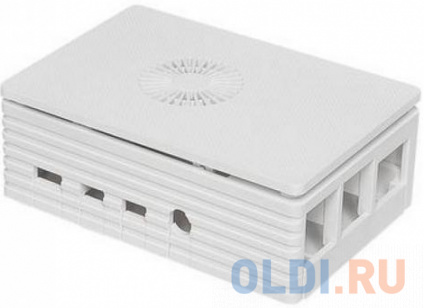  RA595  ACD White Injection Molding Case Supporting 3007 Fans for Raspberry 4B   