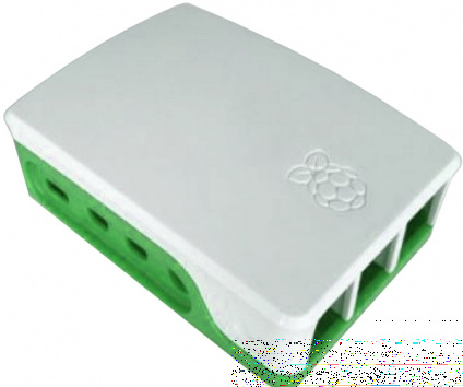  RA601  ACD White+Green ABS Case for Raspberry 4B   