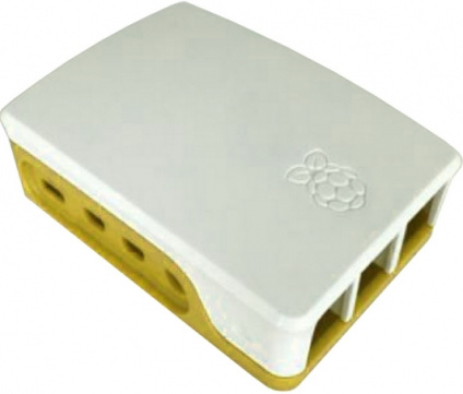  RA600  ACD White+Yellow ABS Case for Raspberry 4B  --