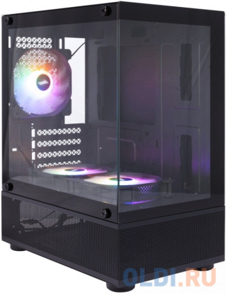  1STPLAYER MIKU Mi2-A Black / mATX / 3x120mm LED fans / Mi2-A-BK-2F1R-1F1  --