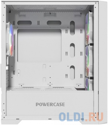  Powercase Alisio Micro X4W V2, Tempered Glass, 4 120mm ARGB fans, ARGB HUB, , mATX (CAMCXW-A4)  -