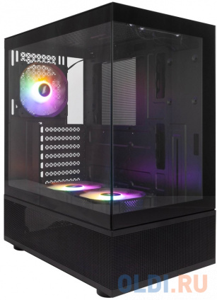  1STPLAYER MIKU Mi7-A Black / ATX / 3x120mm LED fans / Mi7-A-BK-2F1R-1F1  