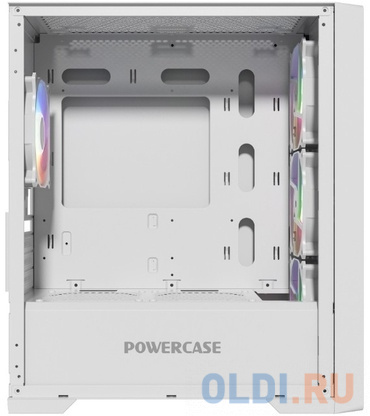  Powercase ByteFlow Micro White, Tempered Glass, 4 120mm ARGB fans, ARGB HUB, , mATX (CAMBFW-A4)  