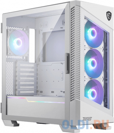  MPG VELOX 100R WHITE, Global, 2xUSB 3.0, 1xType C, 4x120mm ARGB Fan, ARGB  