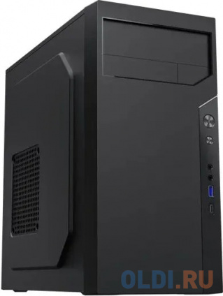  ZIRCON, IVA BK (Midi Tower, ,  450., 1*USB3.0, 1*USB Type-C, HD Audio)  -