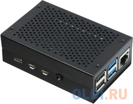  RA508  ACD Black Fine Heat Dispersion Aluminium Alloy Case for Raspberry Pi 4B  