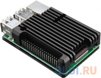  RA460  ACD Black Metal Aluminum Case for Raspberry Pi 3B/3B+  
