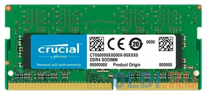      8Gb (1x8Gb) PC4-25600 3200MHz DDR4 SO-DIMM CL22 Crucial CT8G4SFS832A  