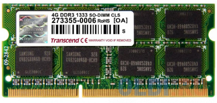      Transcend TS512MSK64V3N SO-DIMM 4Gb DDR3 1333 MHz TS512MSK64V3N  