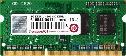      Transcend TS512MSK64W6H SO-DIMM 4Gb DDR3L 1600MHz  
