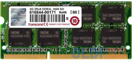      Transcend TS512MSK64W6N SO-DIMM 4Gb DDR3L 1600MHz  