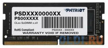      Patriot PSD432G32002S SO-DIMM 32Gb DDR4 3200MHz  