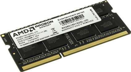      AMD R538G1601S2SL-U SO-DIMM 8Gb DDR3L 1600MHz  
